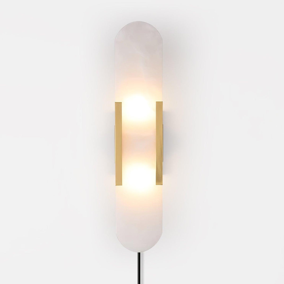 Bano Oblong albasten wandlamp met stekker
