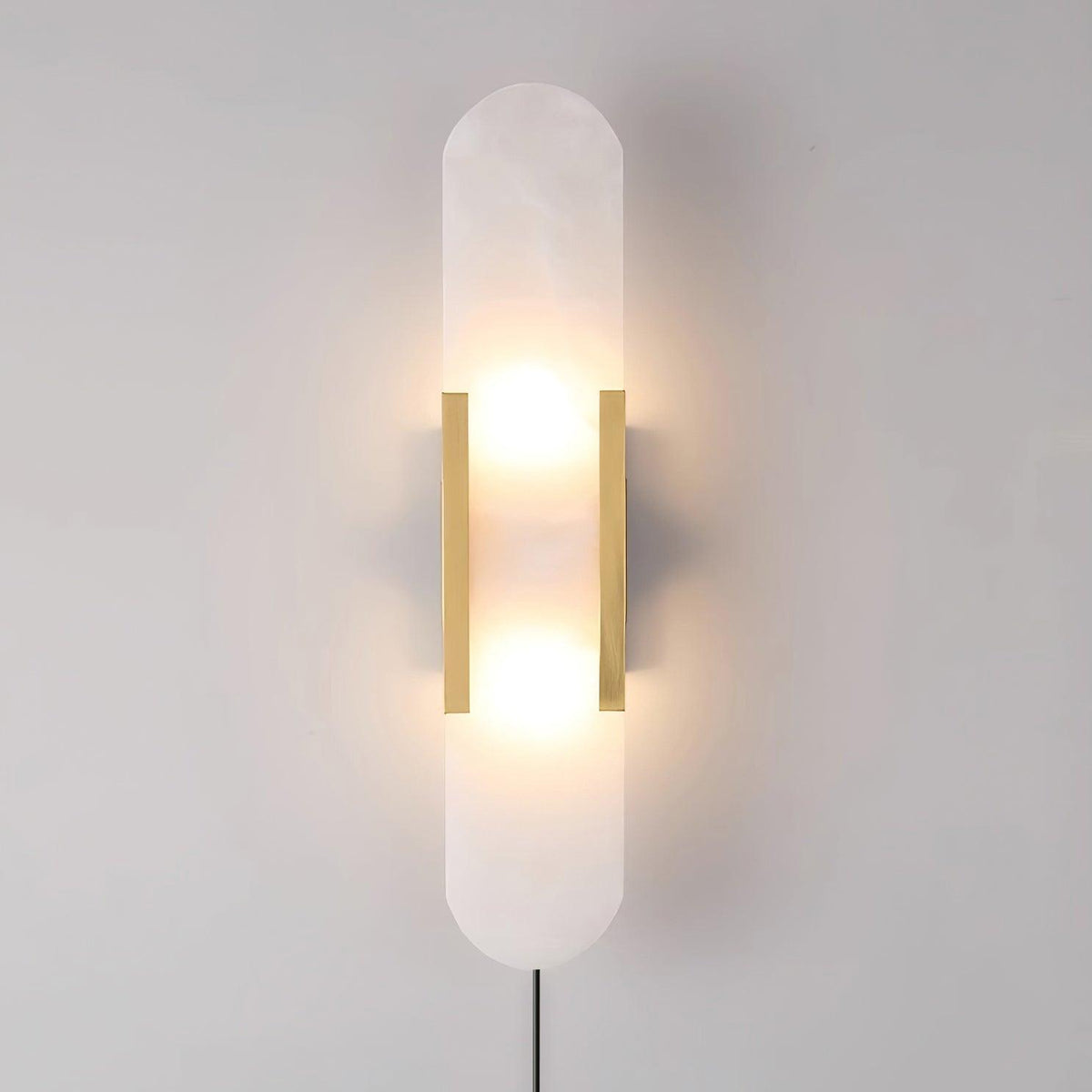 Bano Oblong albasten wandlamp met stekker