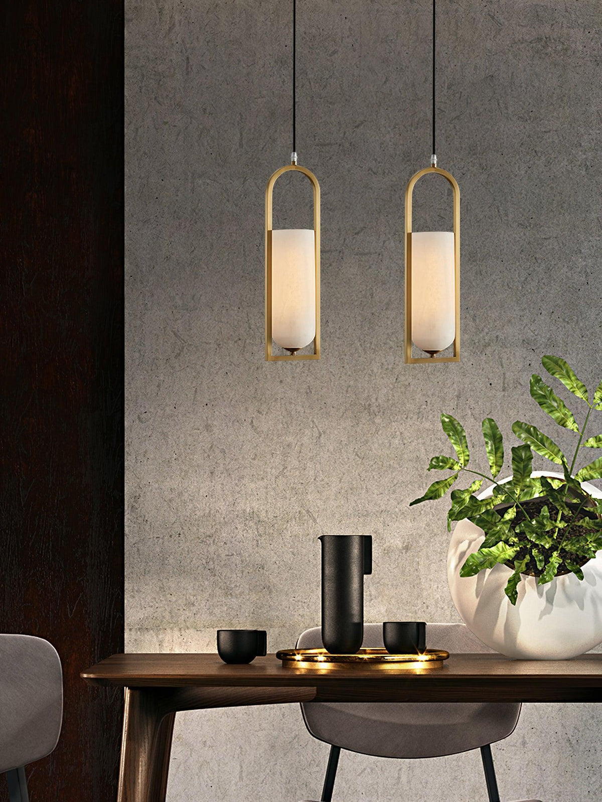 Svala Arch hanglamp met albast