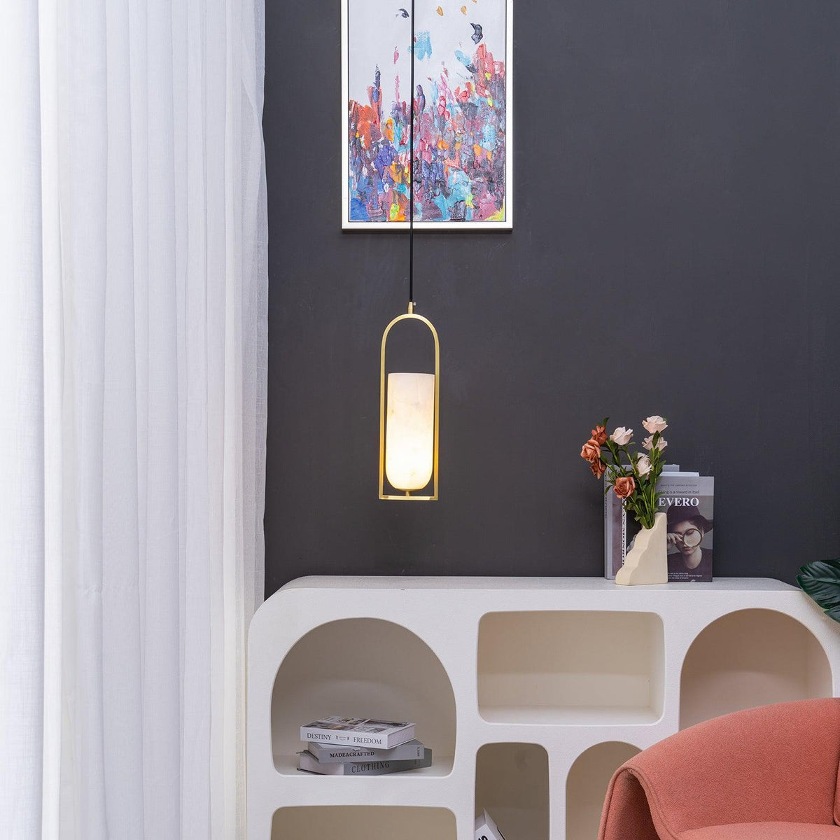 Svala Arch hanglamp met albast