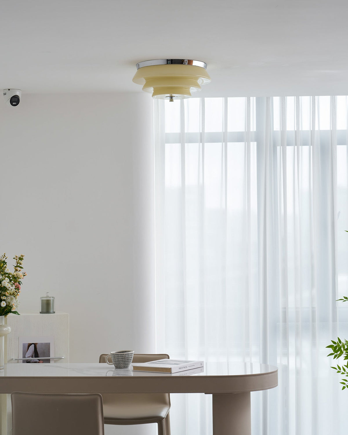 Eirenia plafondlamp met glas