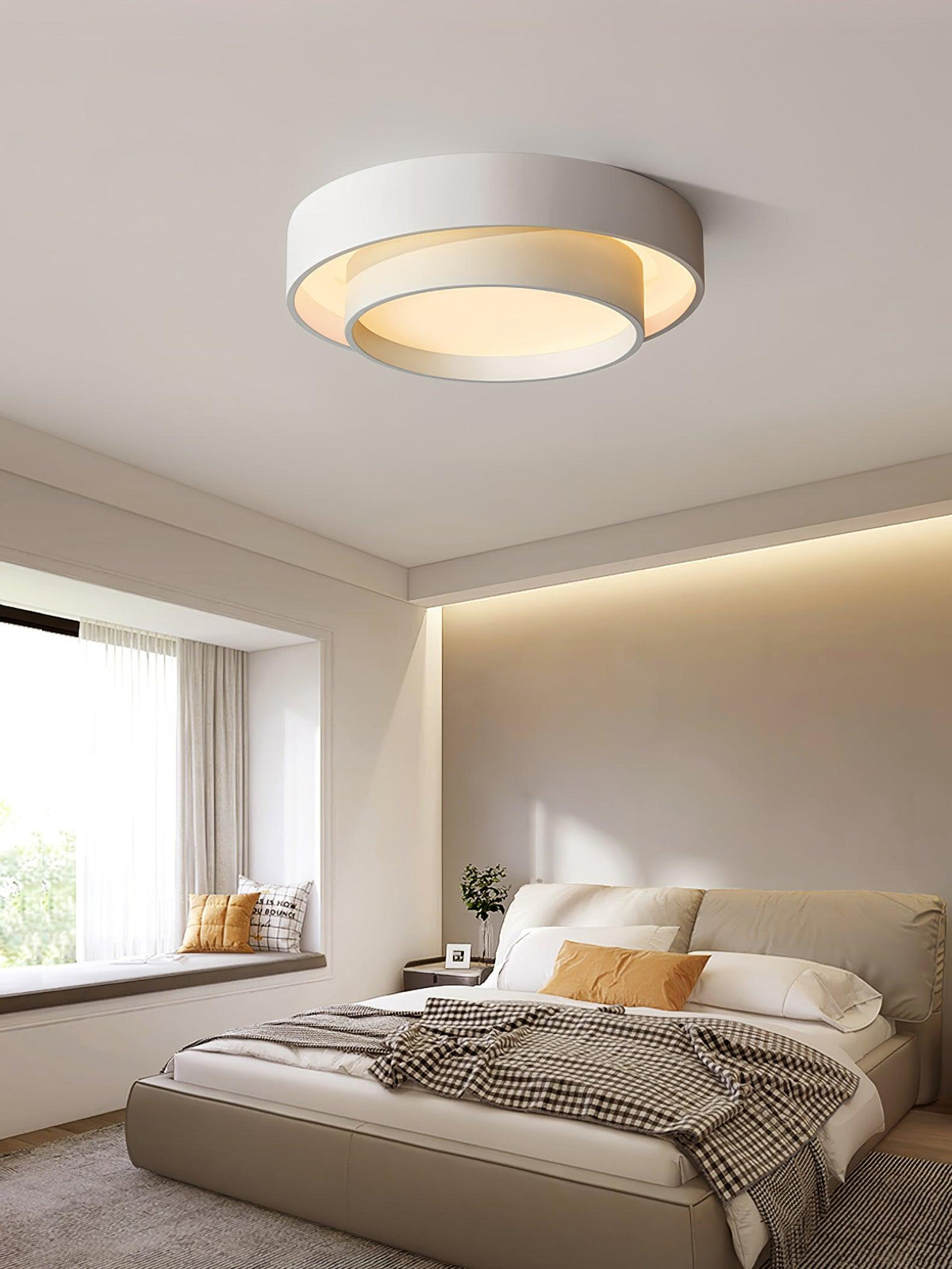 Velaline plafondlamp dubbele lagen moderne cilinder