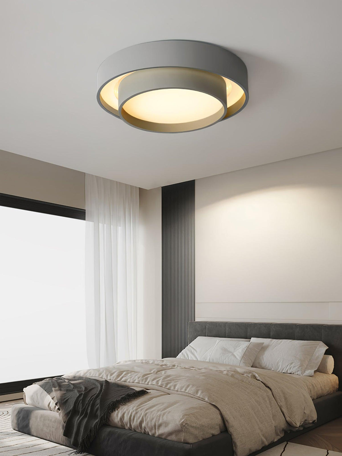 Velaline plafondlamp dubbele lagen moderne cilinder