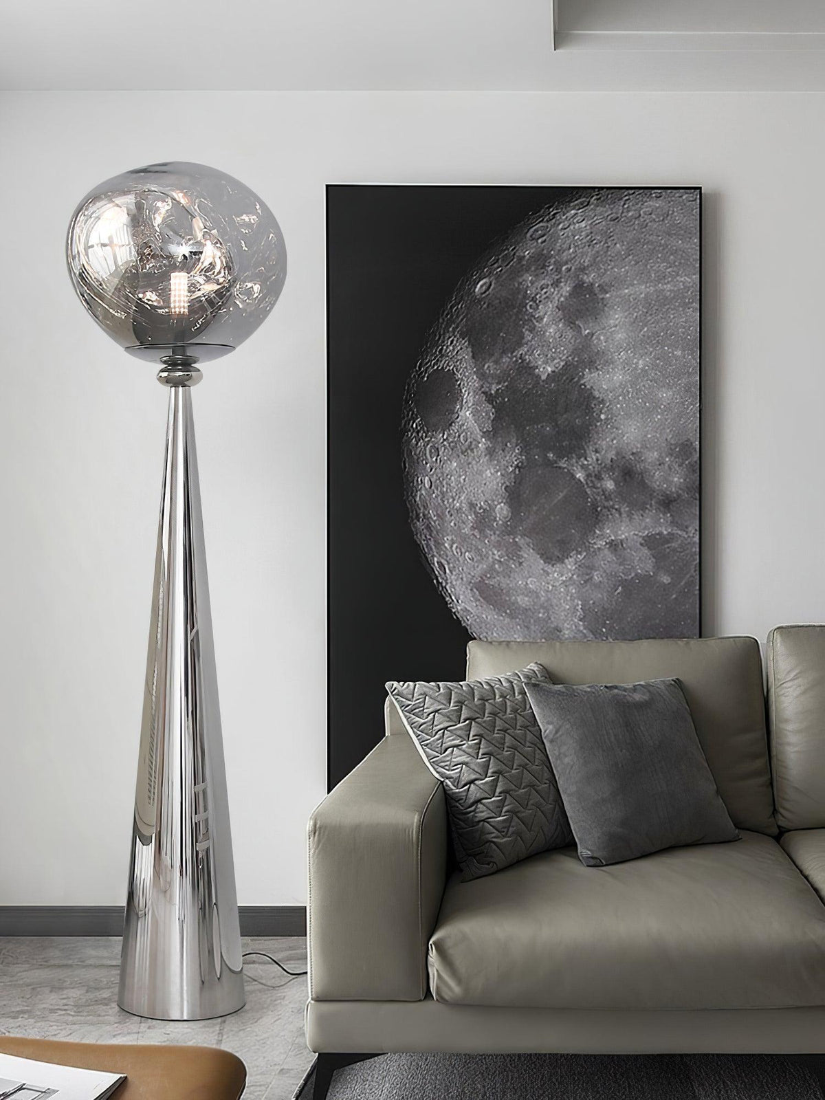 Ovexin Grijs eigentijdse vloerlamp