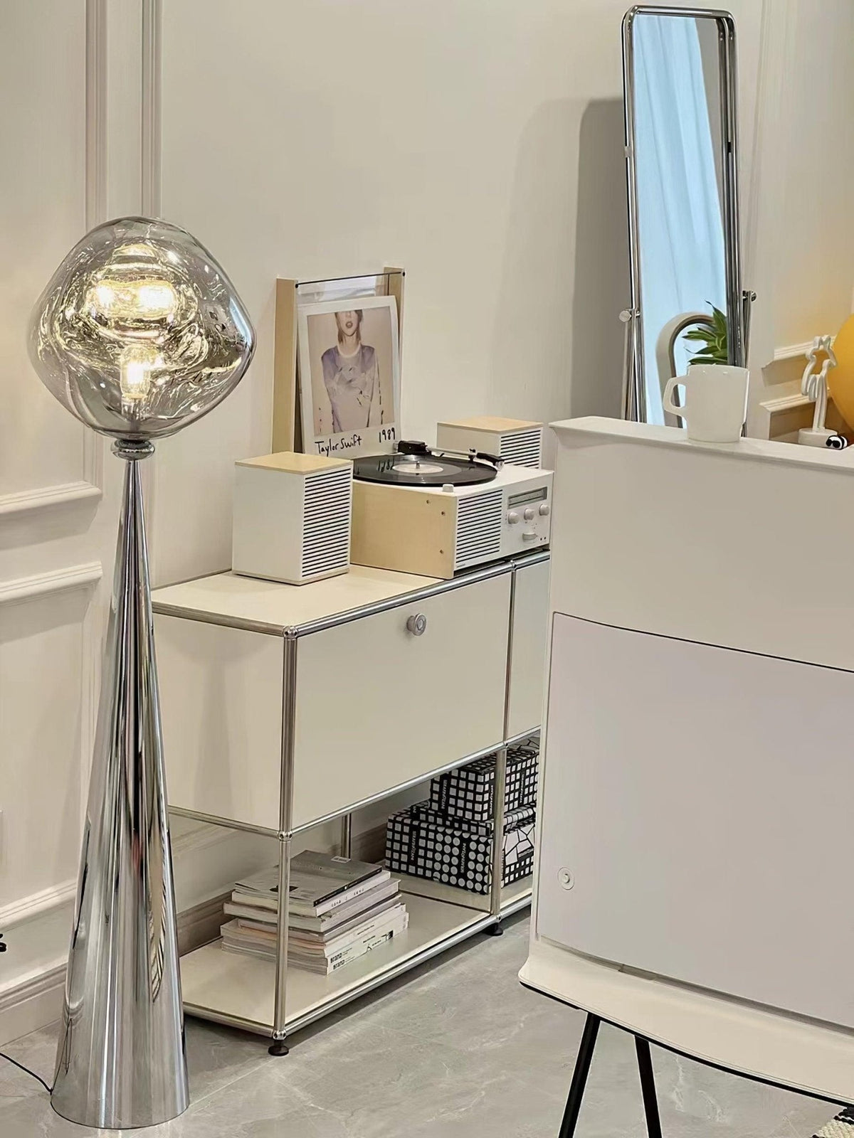 Ovexin Grijs eigentijdse vloerlamp
