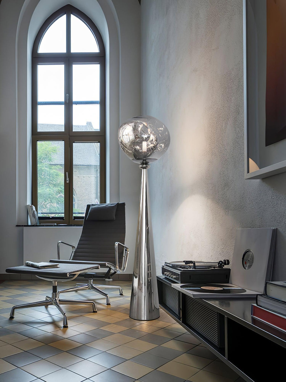 Ovexin Grijs eigentijdse vloerlamp