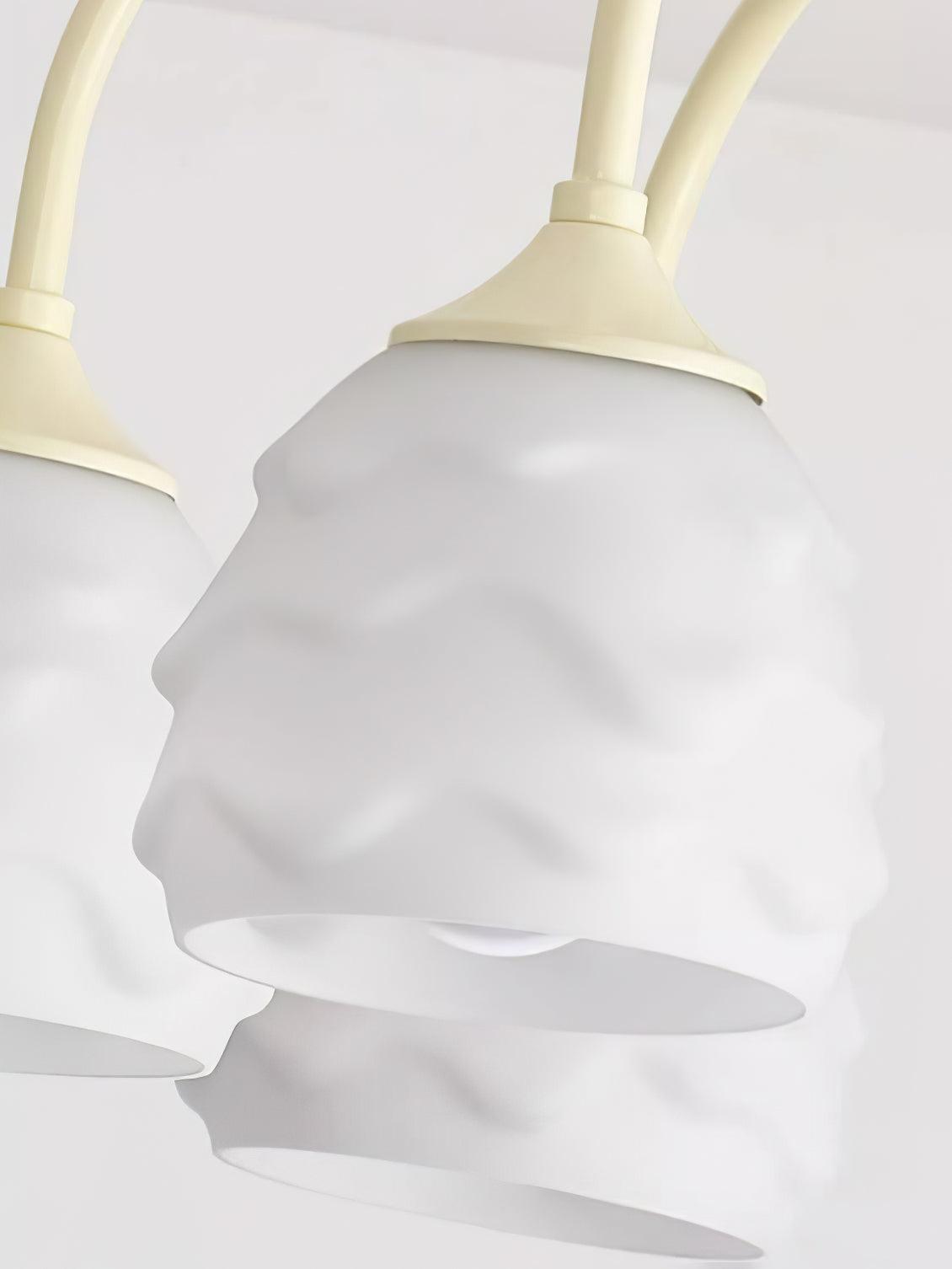 Veluissa Kroonluchter Melting Ice Cream Romig glas