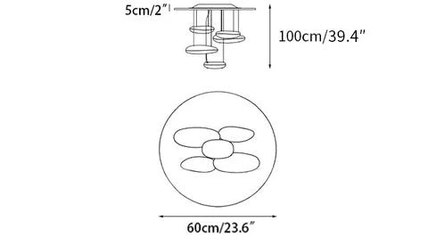 Feririan plafondlamp aluminium kiezels