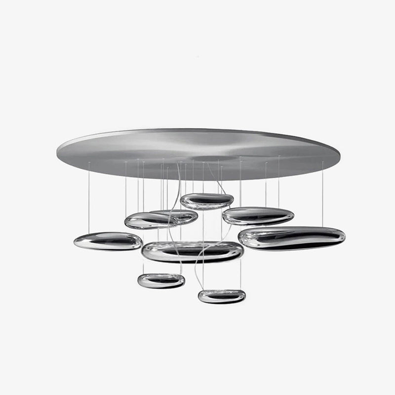 Feririan plafondlamp aluminium kiezels