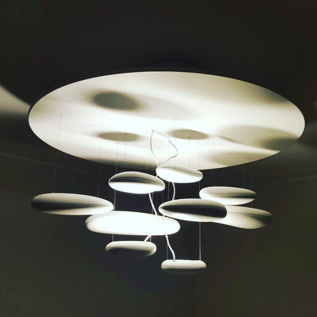 Feririan plafondlamp aluminium kiezels