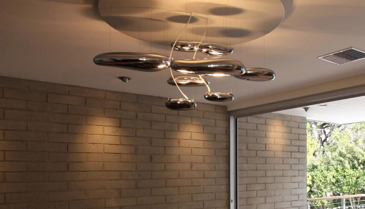 Feririan plafondlamp aluminium kiezels