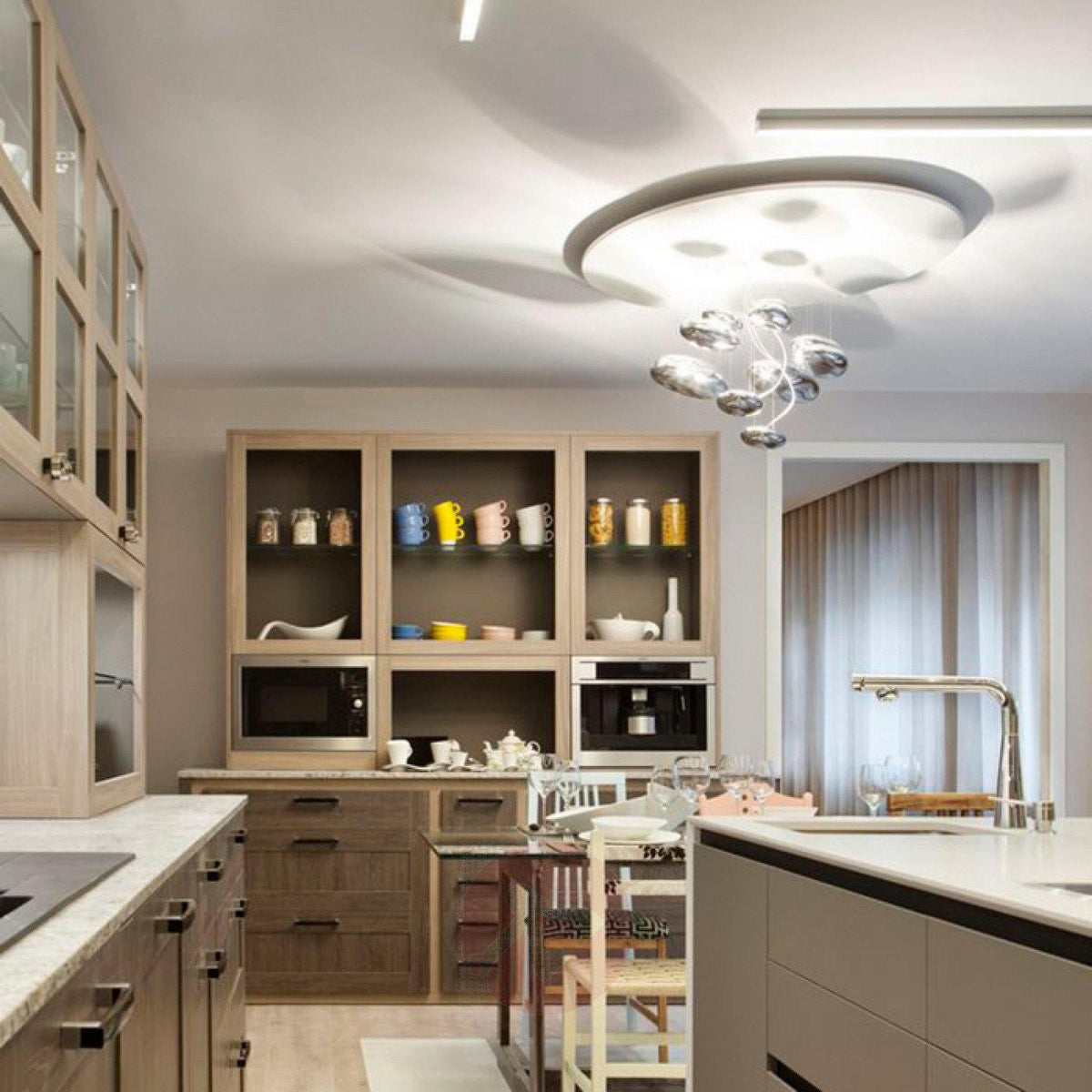 Feririan plafondlamp aluminium kiezels