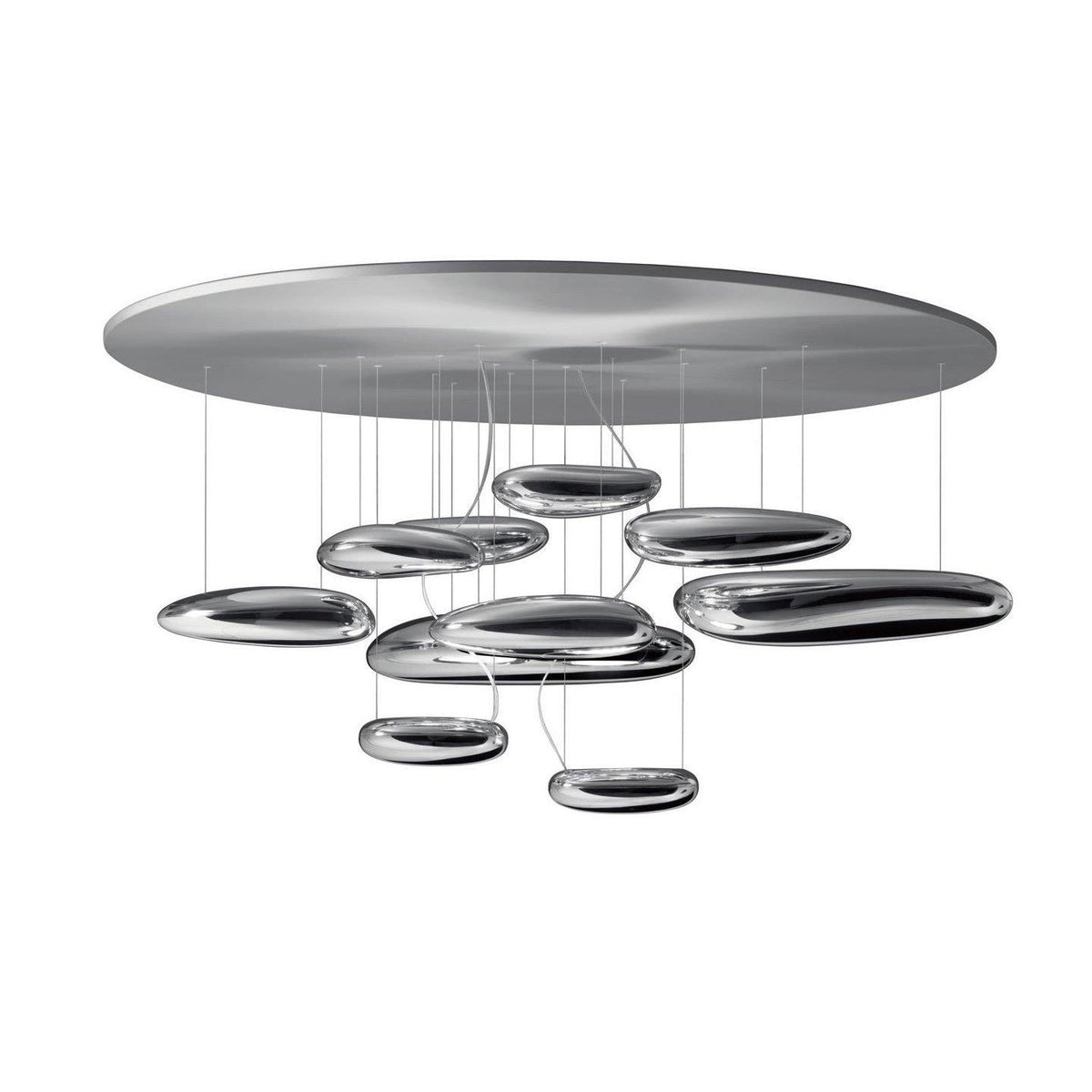 Feririan plafondlamp aluminium kiezels