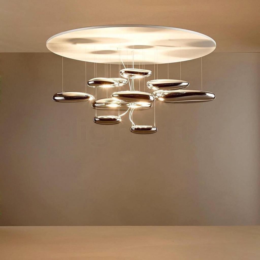 Feririan plafondlamp aluminium kiezels
