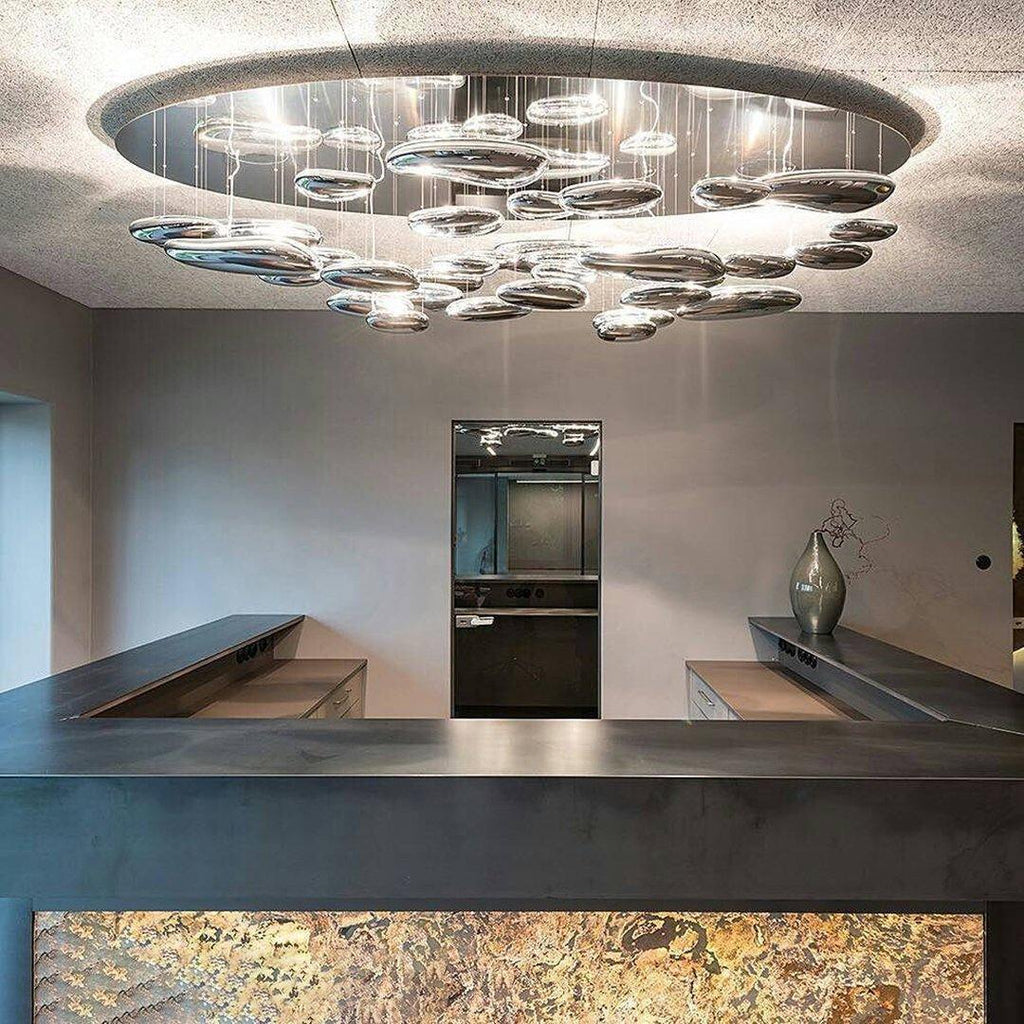Feririan plafondlamp aluminium kiezels