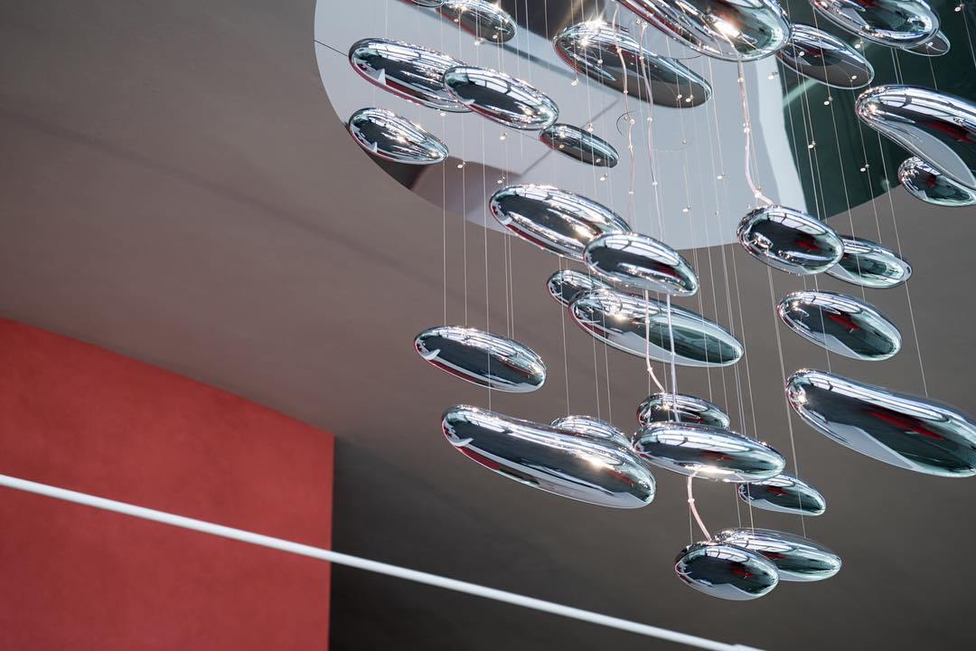 Feririan plafondlamp aluminium kiezels