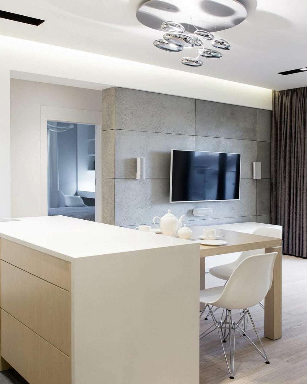 Feririan plafondlamp aluminium kiezels