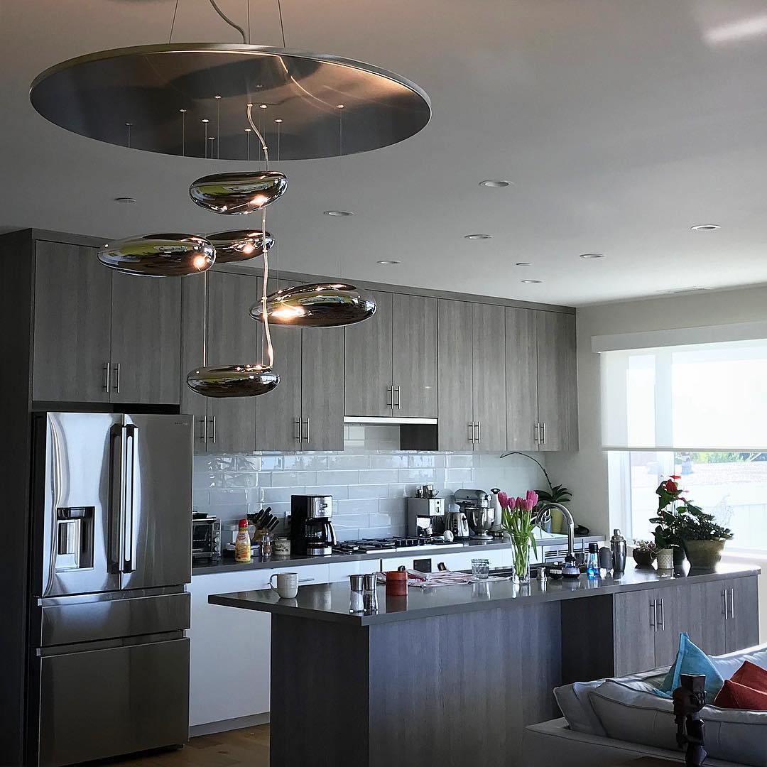 Feririan plafondlamp aluminium kiezels
