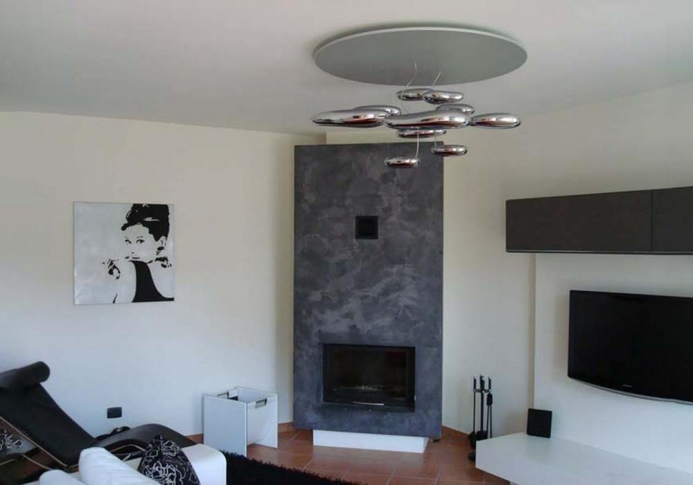 Feririan plafondlamp aluminium kiezels