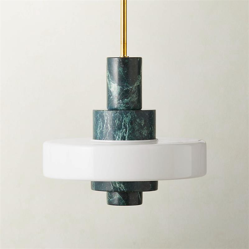 Mercury hanglamp met groen marmer