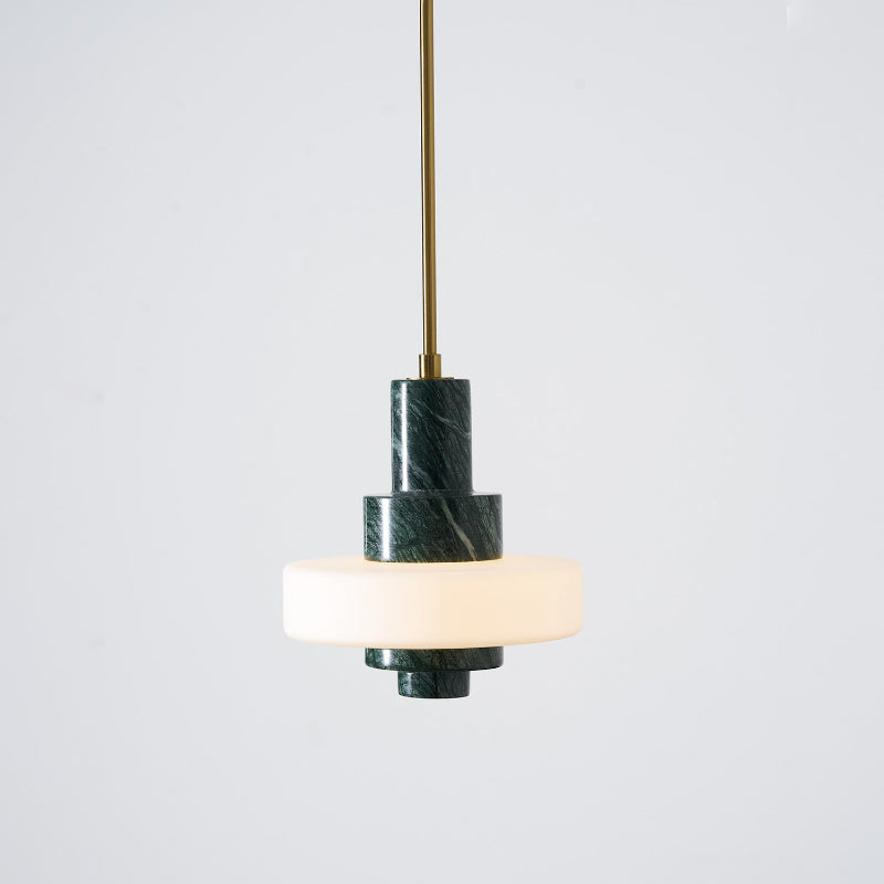 Mercury hanglamp met groen marmer