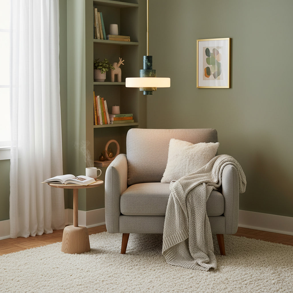 Mercury hanglamp met groen marmer