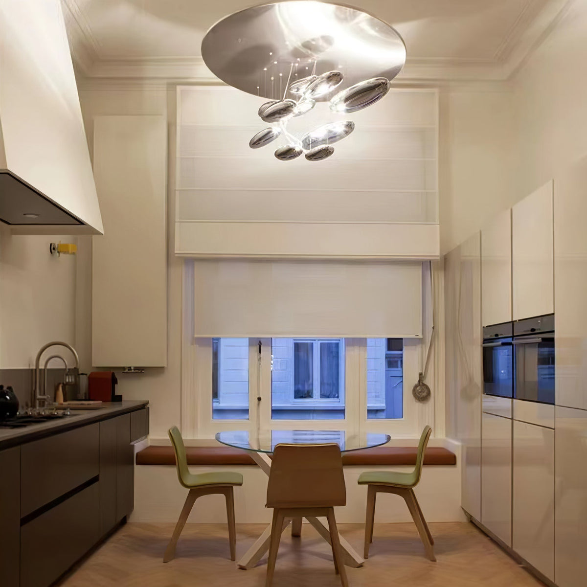 Feririan plafondlamp aluminium kiezels