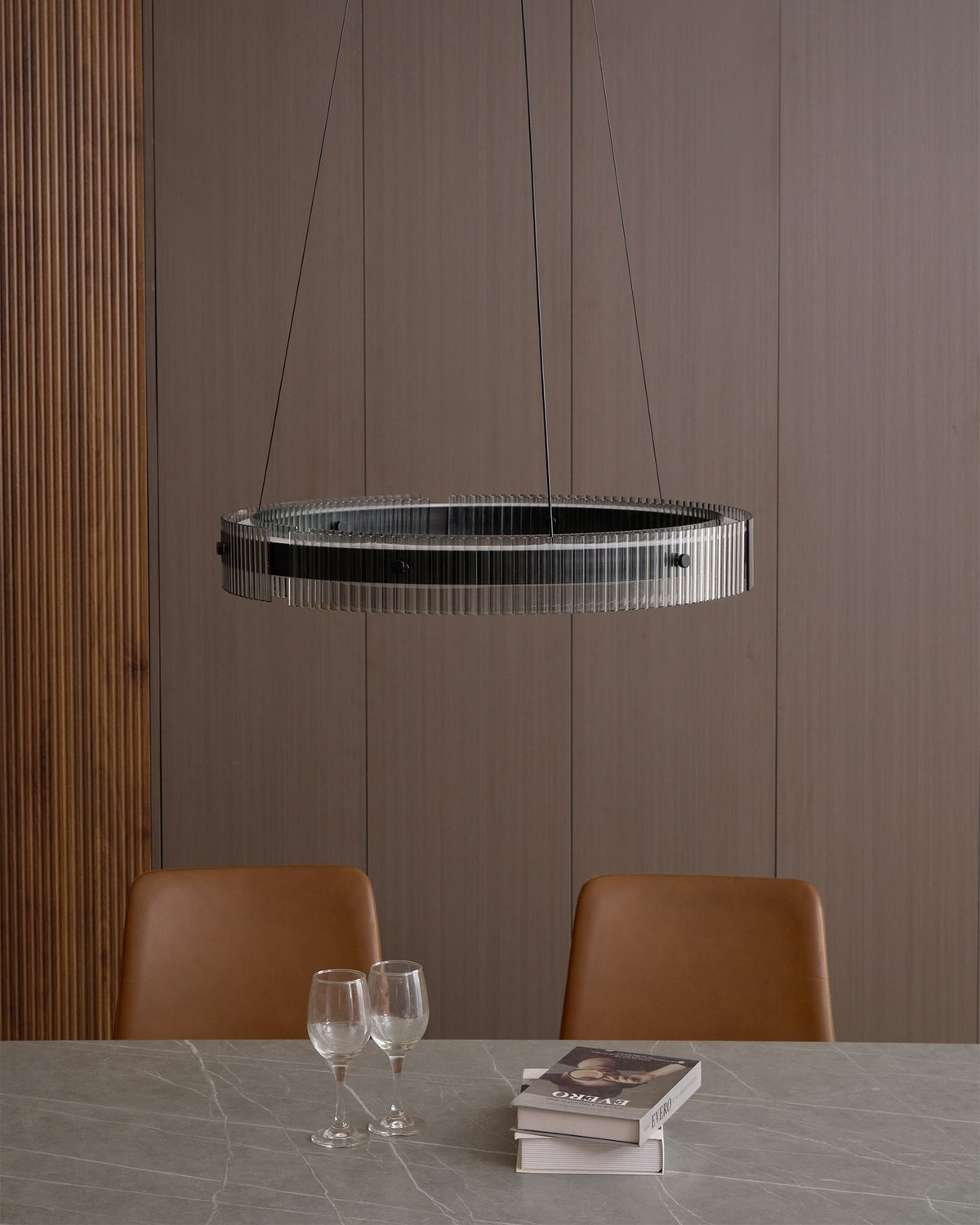 Veliviel Kroonluchter Ring Minimalistisch LED