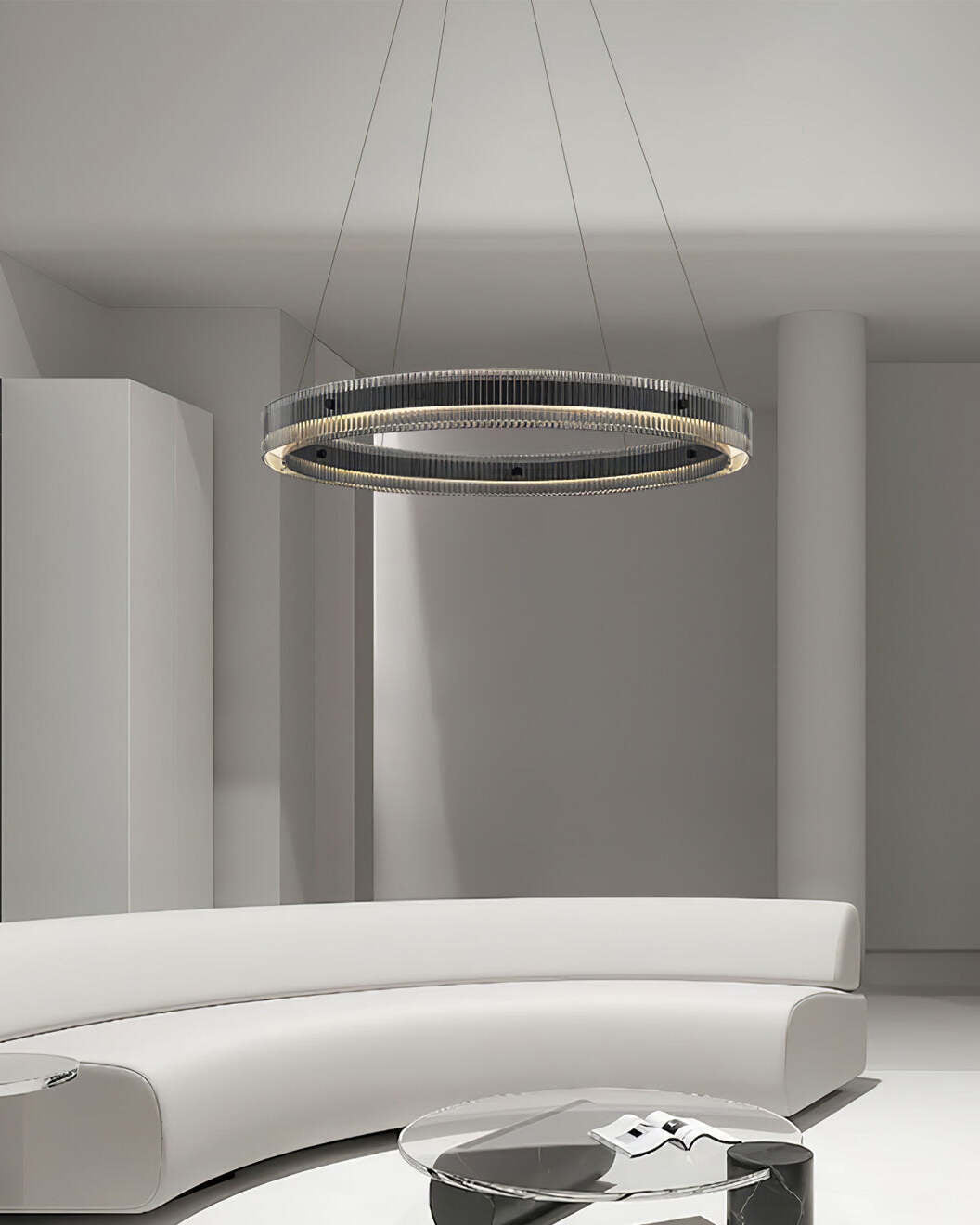 Veliviel Kroonluchter Ring Minimalistisch LED