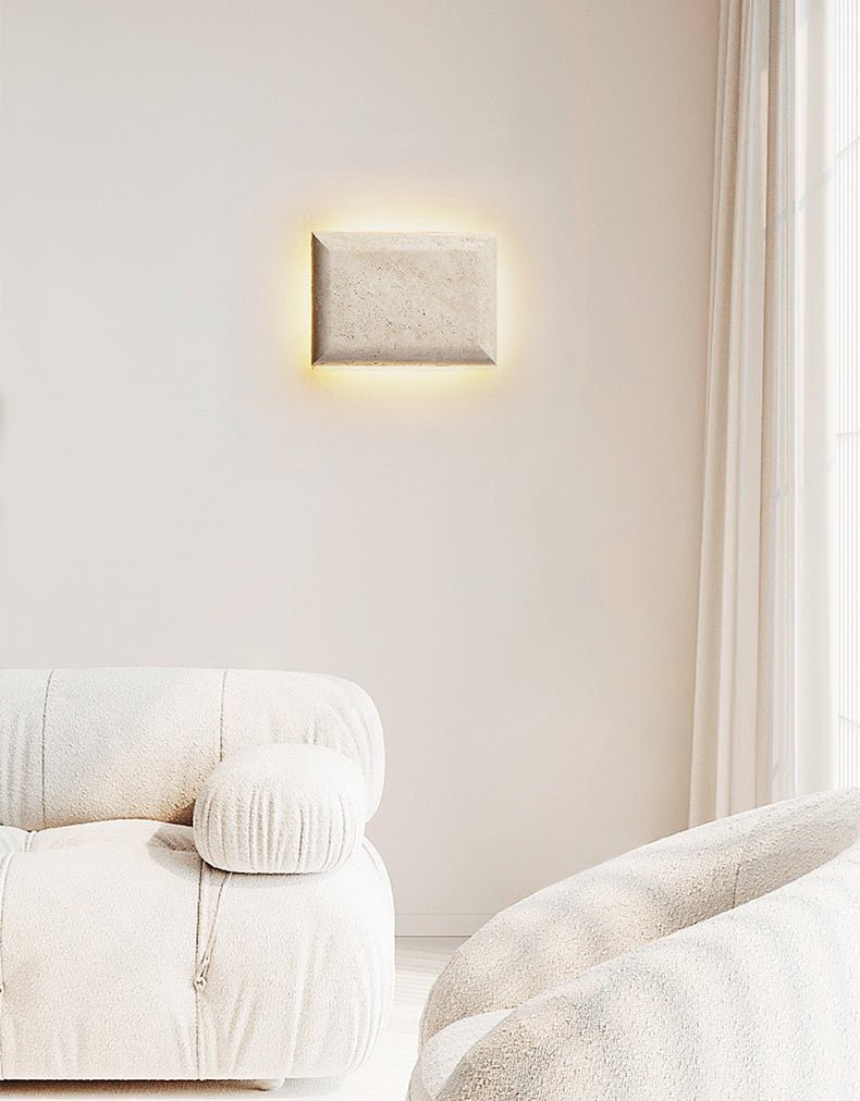Mesarra travertin wandlamp