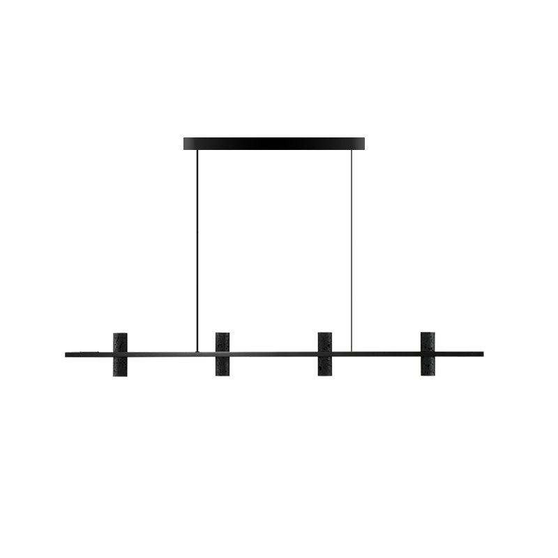 Nernis hanglamp Parallel Zwart travertin Minimalistisch Lineair