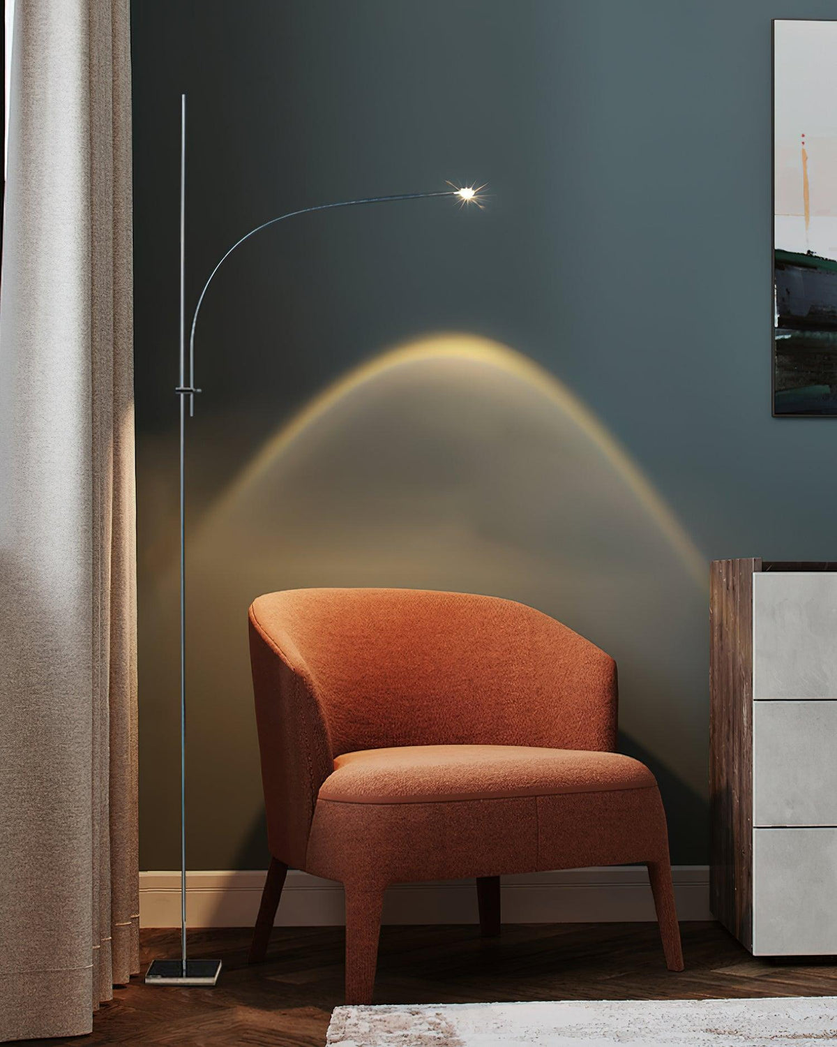 Zevenil minimalistisch vloerlamp