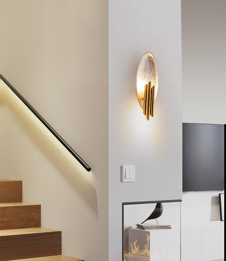 Aurerielle wandlamp Goud Zwart Minimalistisch