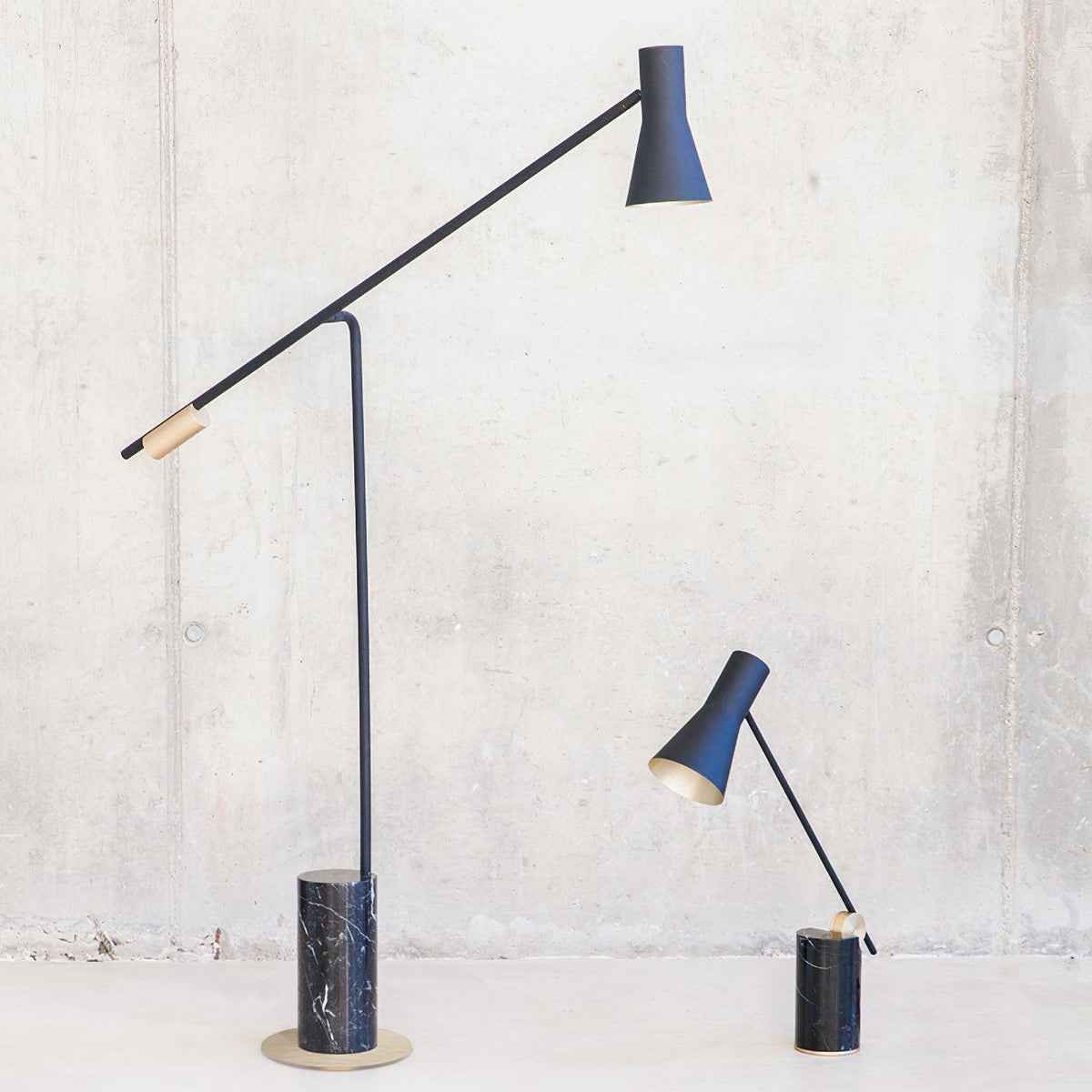 Vosolil vloerlamp in industriële stijl