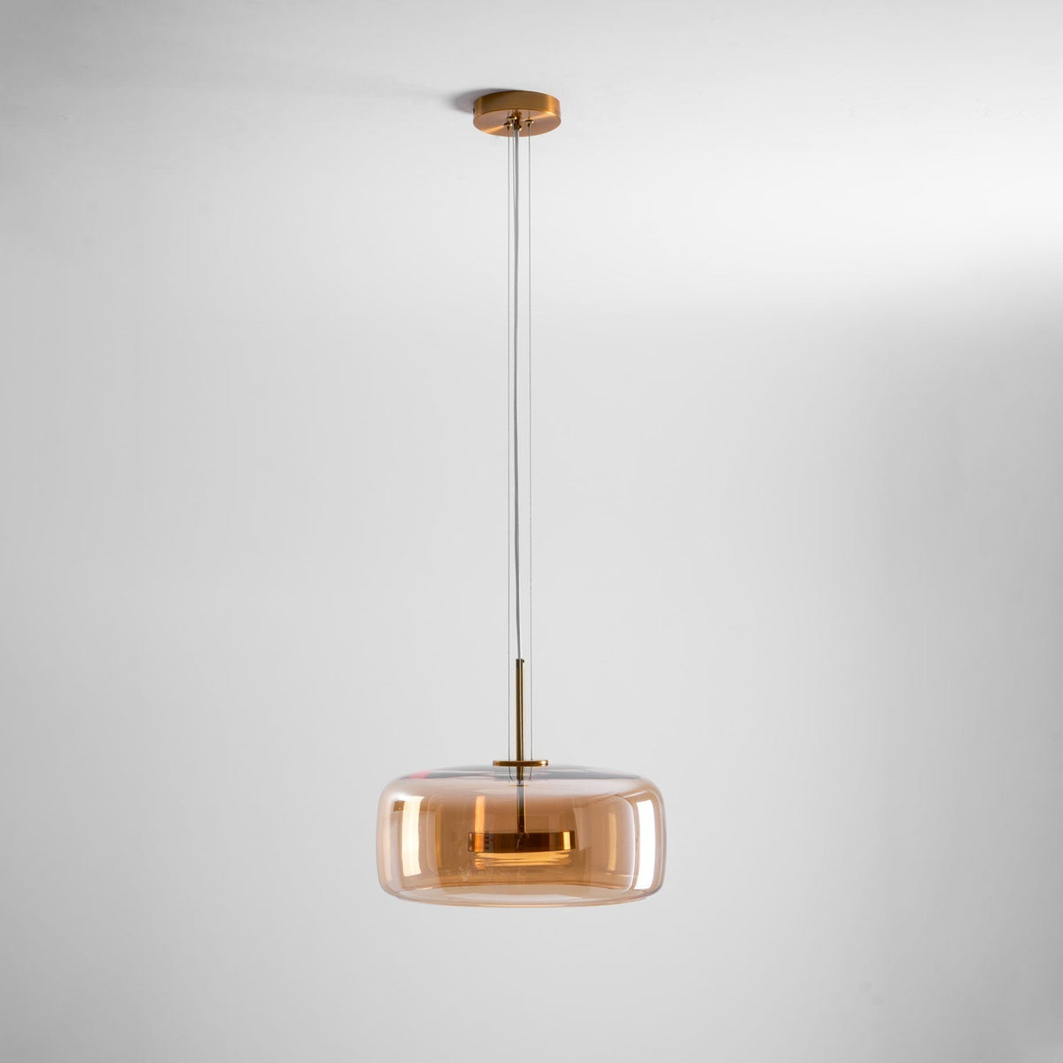 Obsidian Moderne hanglamp van glas