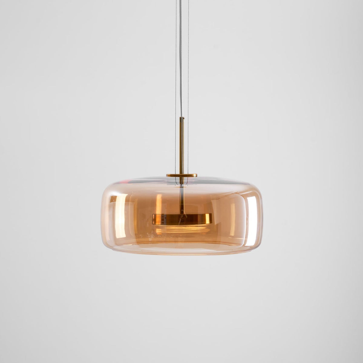 Obsidian Moderne hanglamp van glas