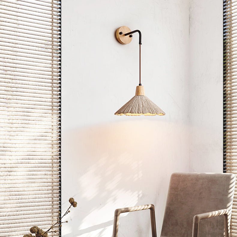 Microcement wandlamp