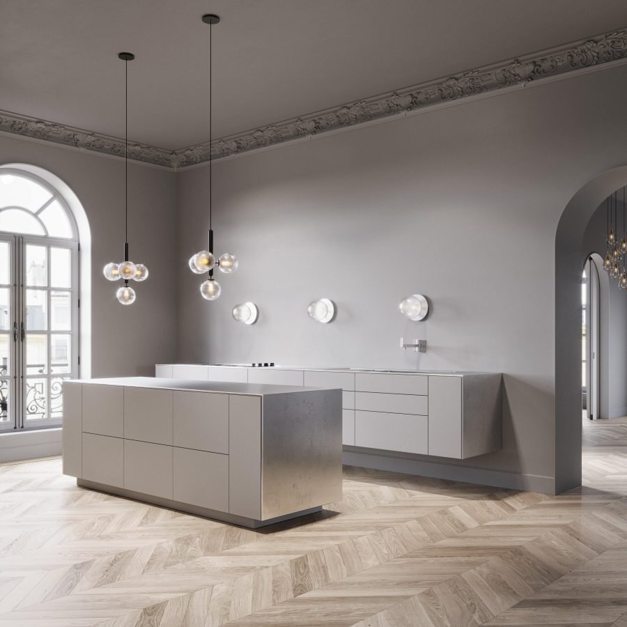 Valentina Moderne Bubble Hanglampen Metaal Glas Eetkamer