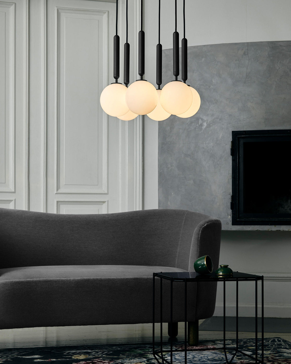 Lioraraya hanglamp met klassieke industriële stijl in glas