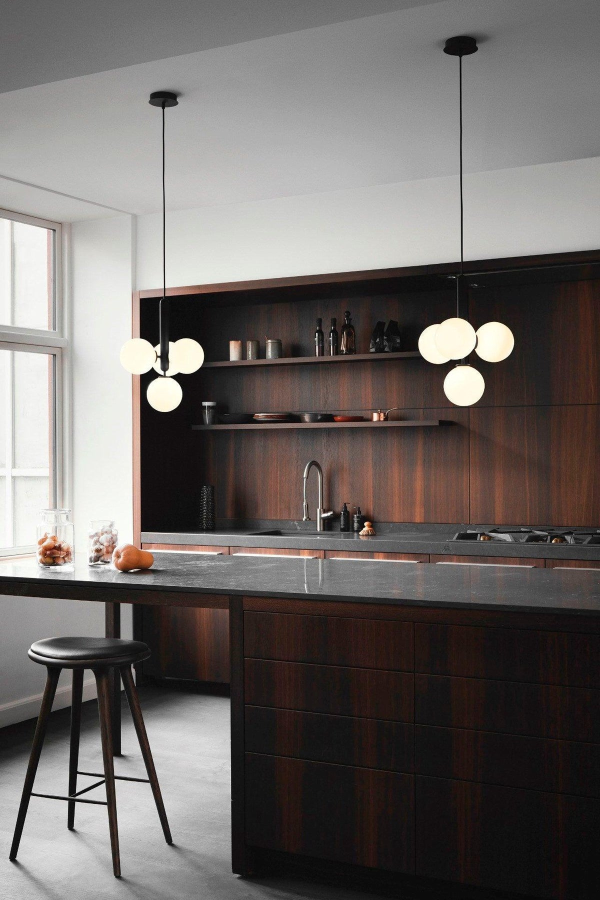 Lioraraya hanglamp met klassieke industriële stijl in glas