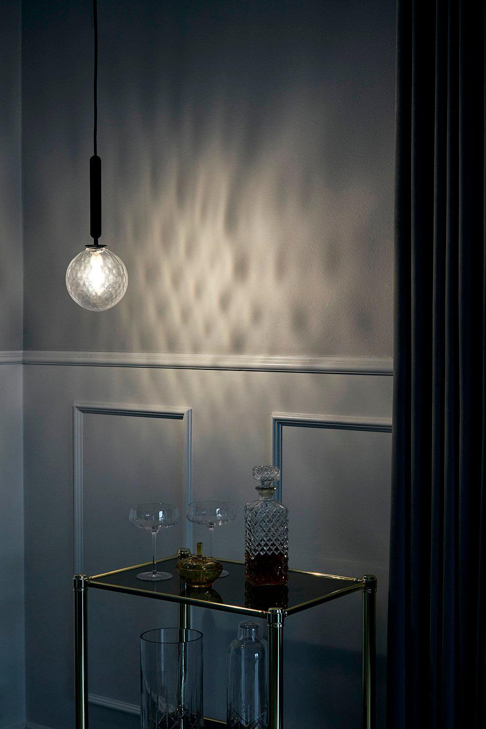 Lioraraya hanglamp met klassieke industriële stijl in glas