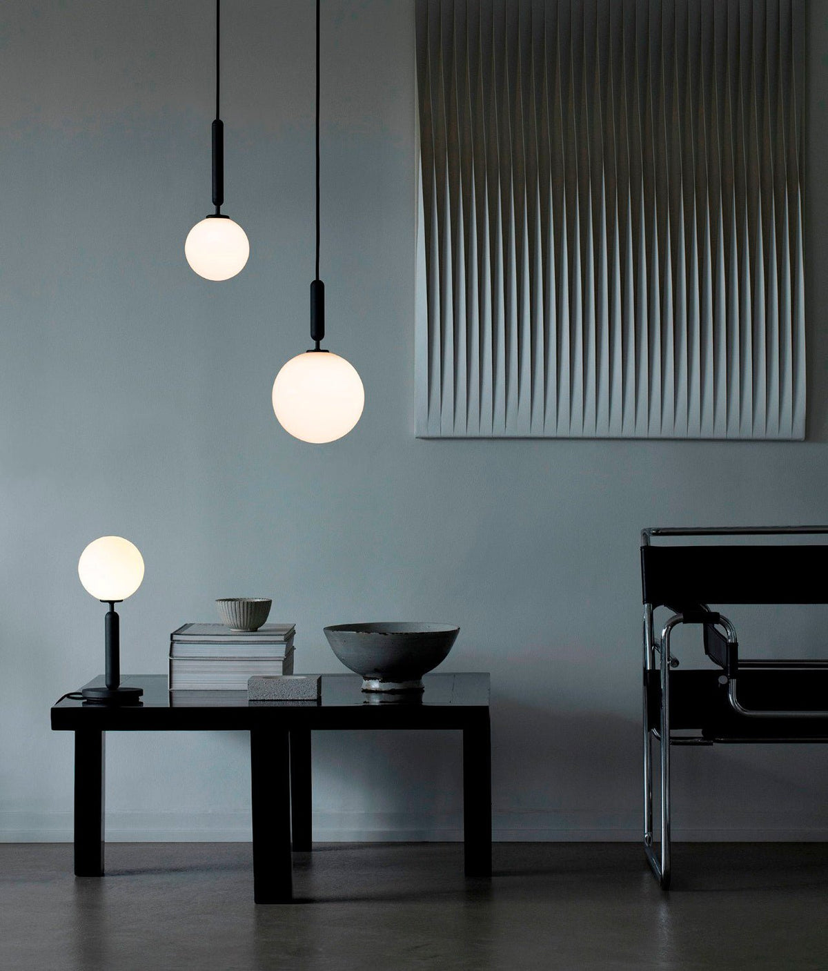 Azorila Moderne Minimalistische hanglamp van messing met glas