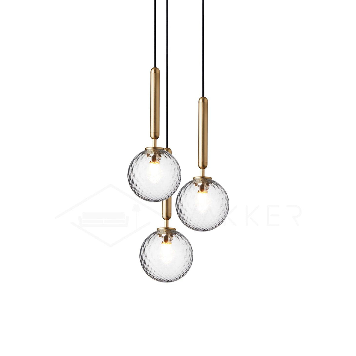Aurelion Industriële hanglamp van messing