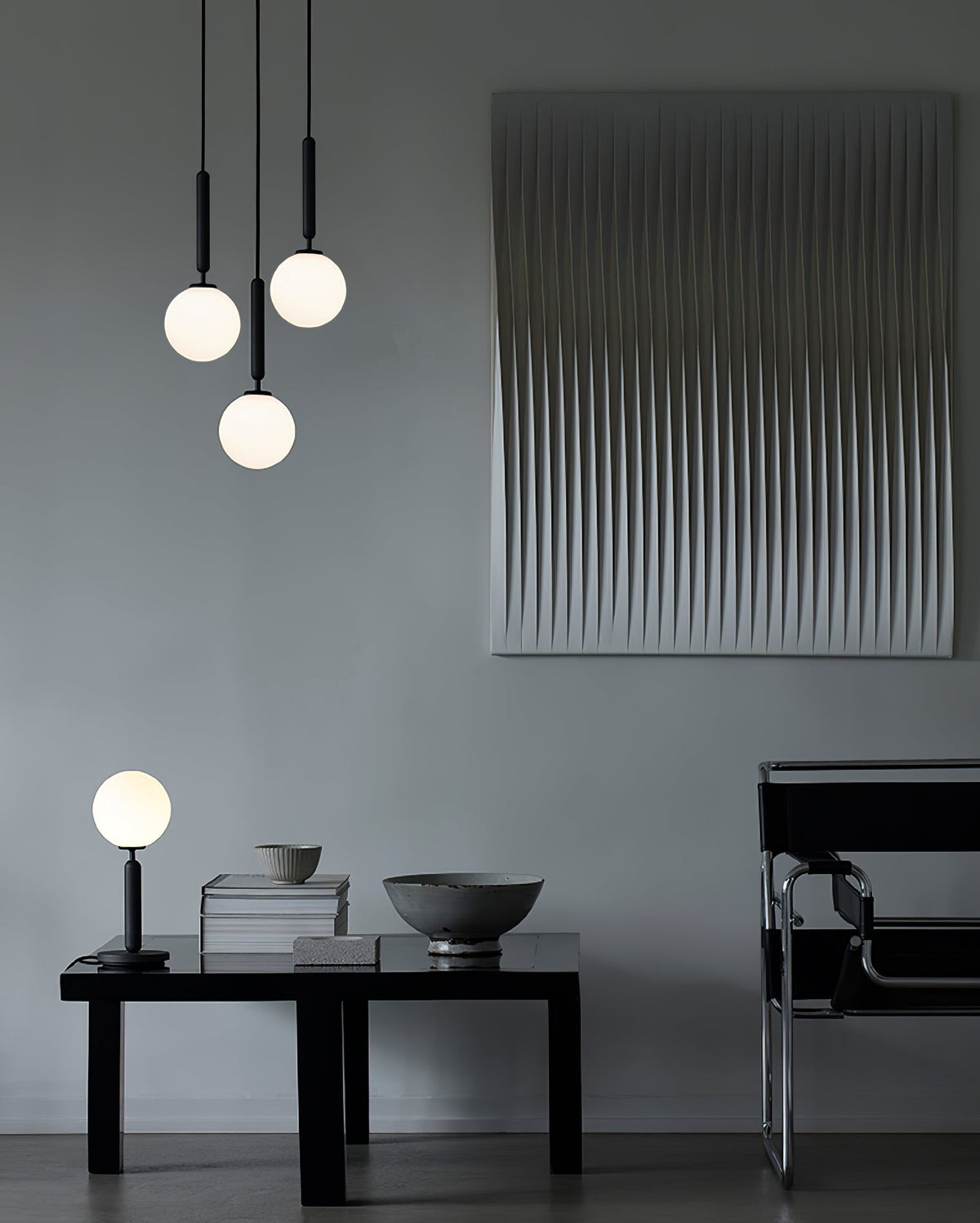 Azorila Moderne Minimalistische hanglamp van messing met glas