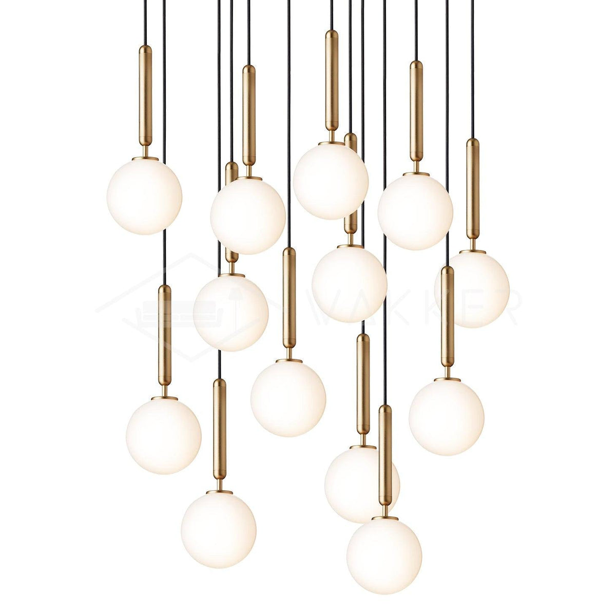 Aurelion Industriële hanglamp van messing