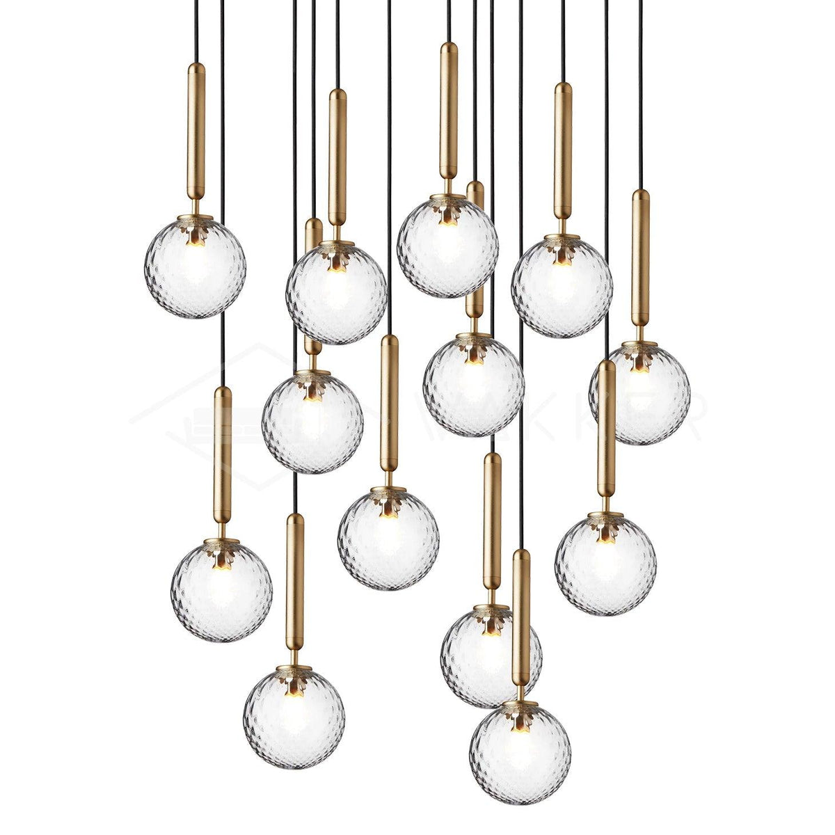 Aurelion Industriële hanglamp van messing