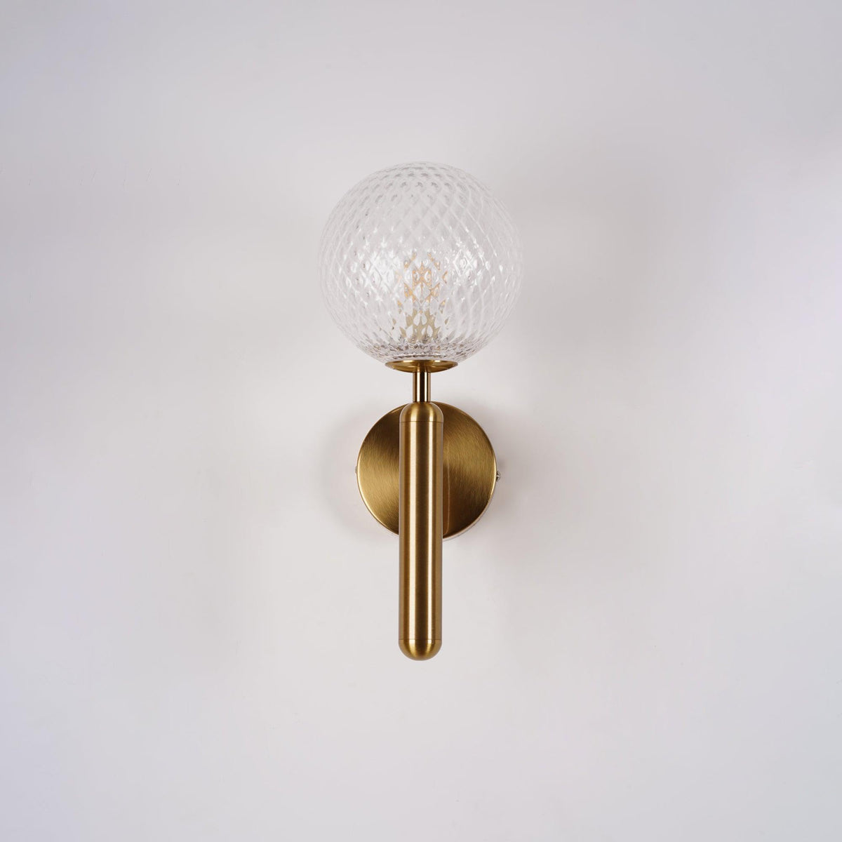 Ilirila Moderne minimalistische wandlamp van messing met glas