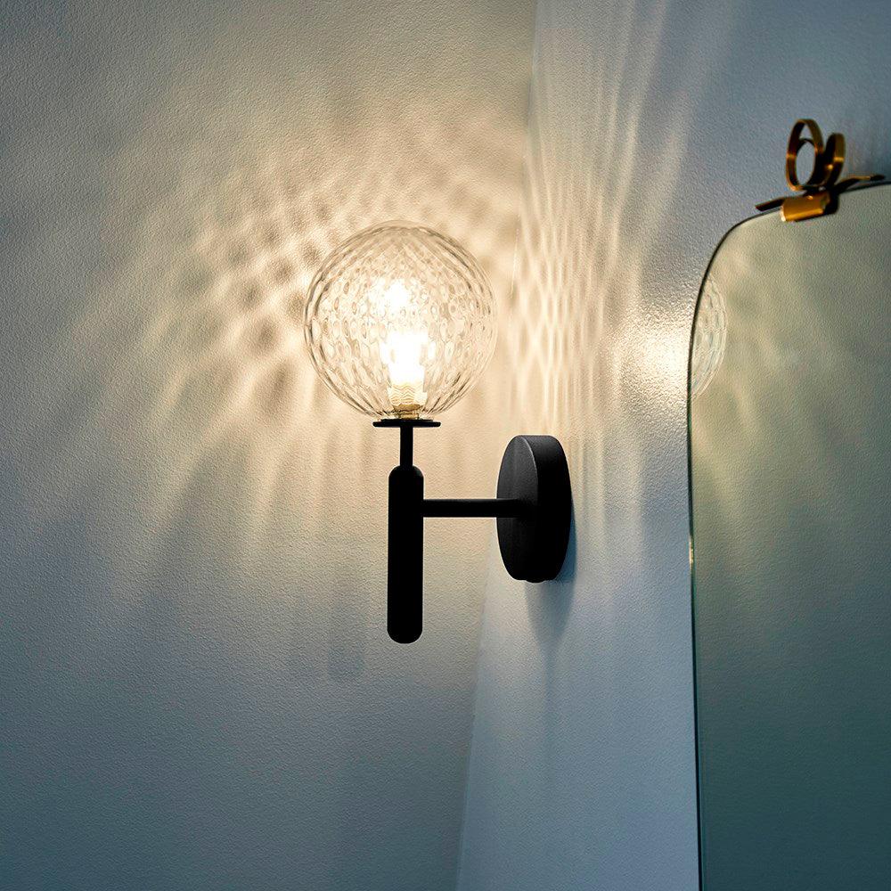 Ilirila Moderne minimalistische wandlamp van messing met glas