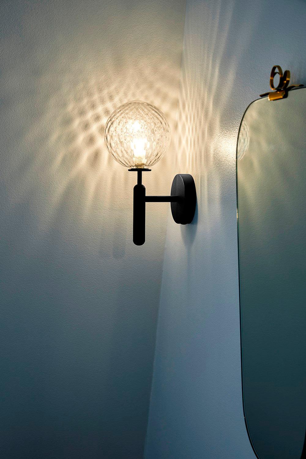 Ilirila Moderne minimalistische wandlamp van messing met glas