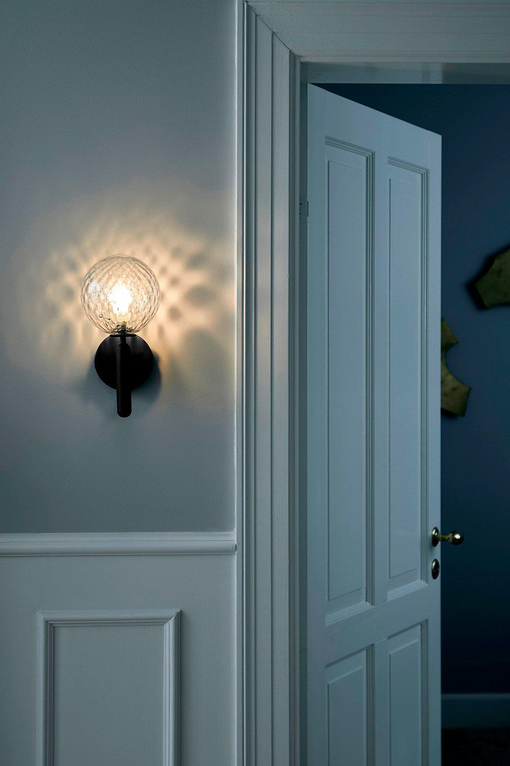Ilirila Moderne minimalistische wandlamp van messing met glas